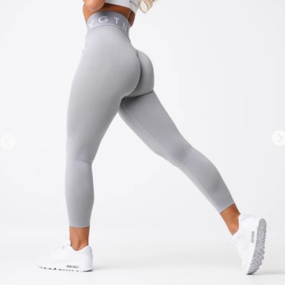 NVGTN Sport Seamless Leggings Light Grey
